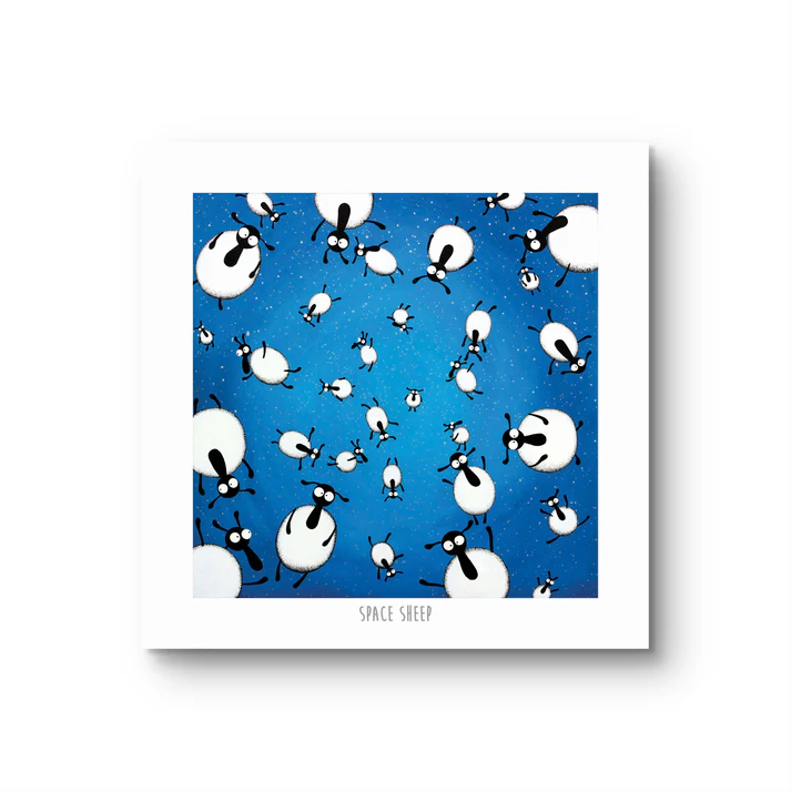 Print - Space Sheep - Sheep Puns - Mervyn Tay Art