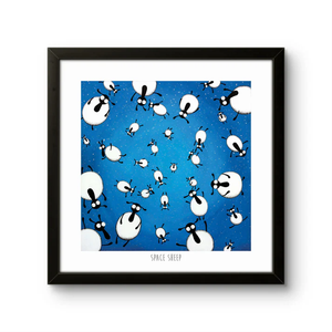 Print - Space Sheep - Sheep Puns - Mervyn Tay Art