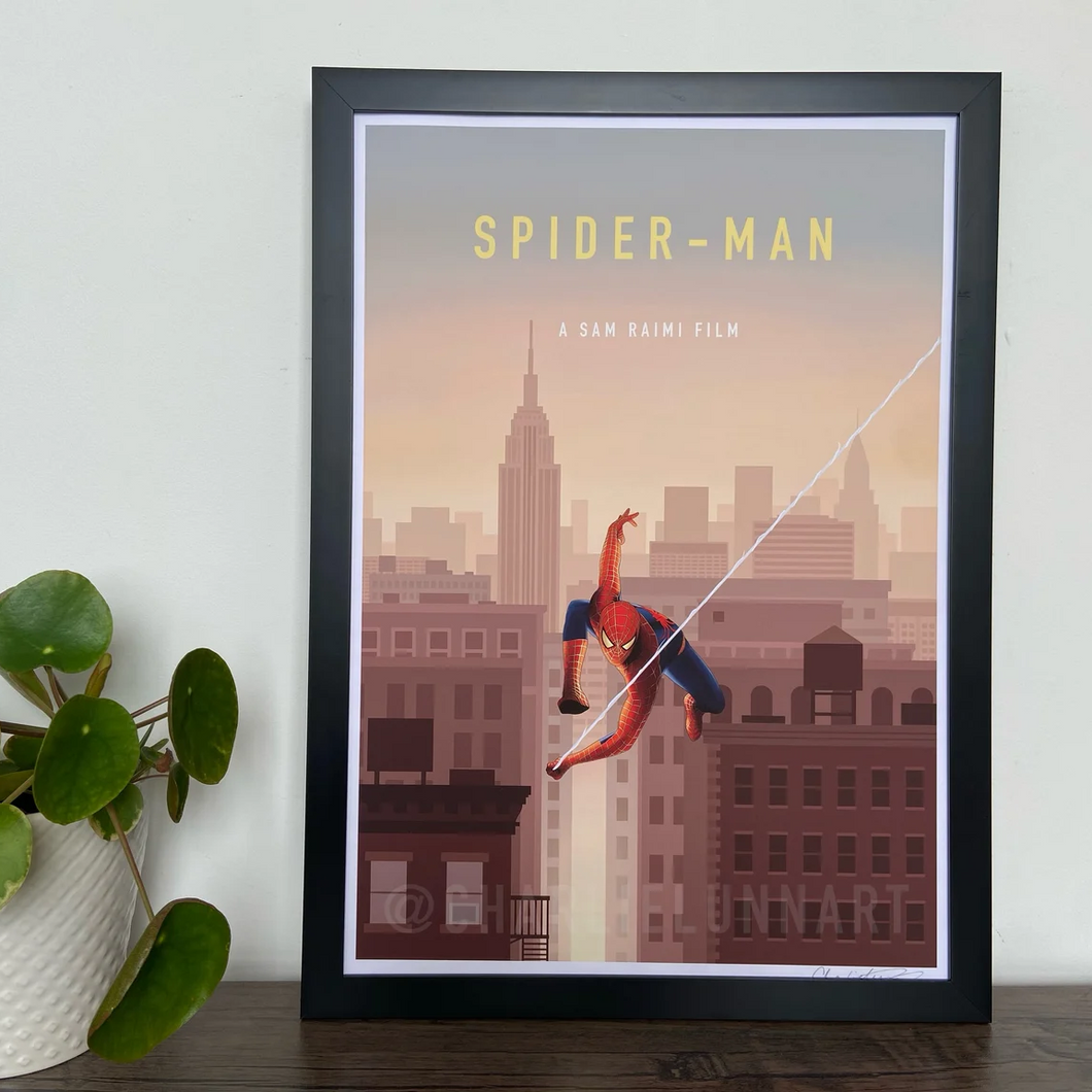 Film and TV Print - Spider-Man - A4 Print - Charlie Lunn Art