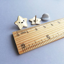 Load image into Gallery viewer, Enamel Pin - You Are A Star - Positive Gold Star Pin - By Kate Elford
