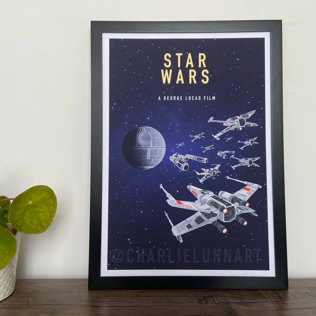 Film and TV Print - Star Wars - A4 Print - Charlie Lunn Art