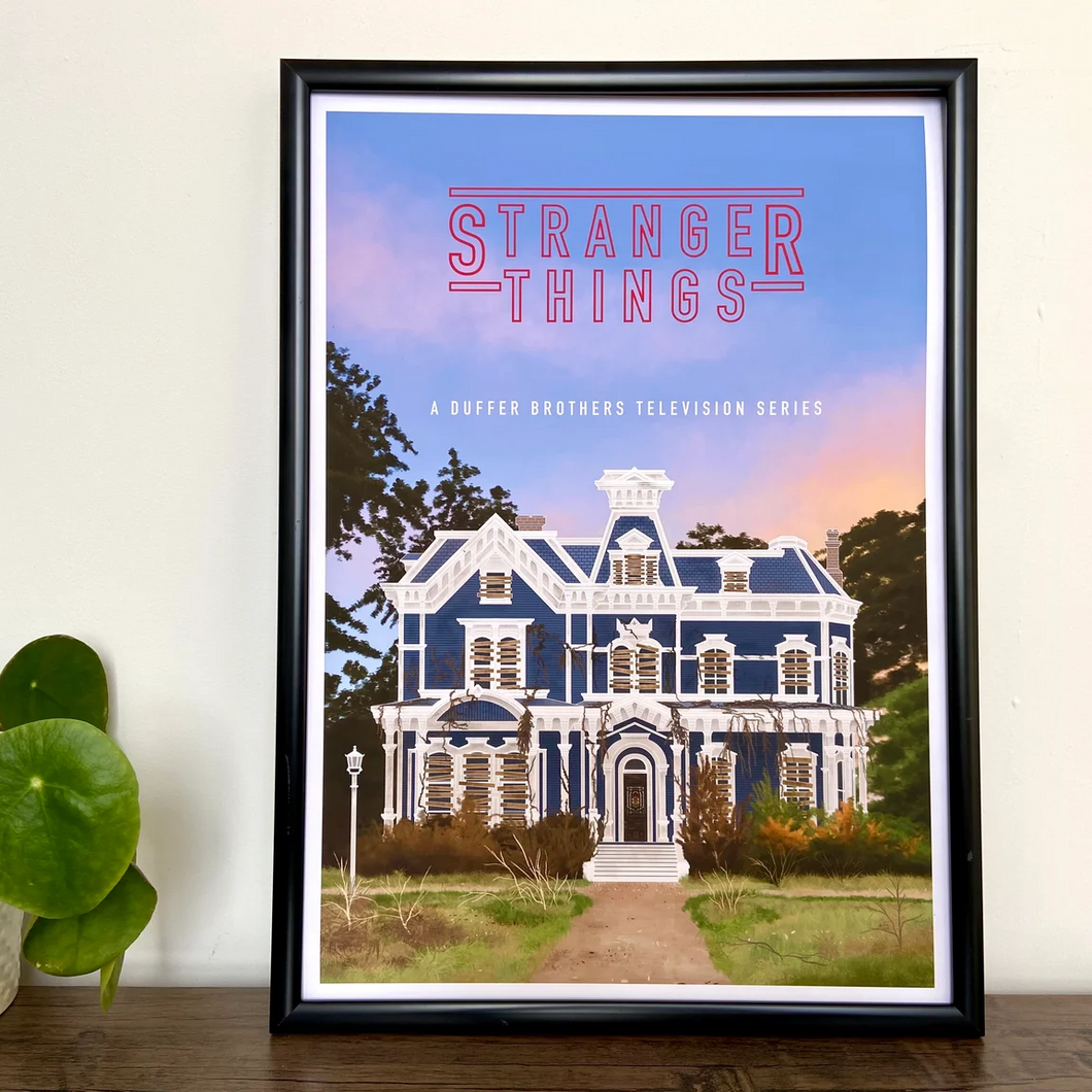 Film and TV Print - Stranger Things / Hawkins - A4 Print - Charlie Lunn Art