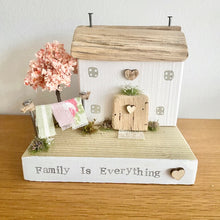 Load image into Gallery viewer, Family is Everything Wooden Cottage - Tina&#39;s Lovely Creations
