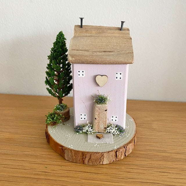 Lilac Wooden Cottage - Tina's Lovely Creations