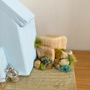 Beach Hut - Pale Blue - Wooden Cottage - Tina's Lovely Creations