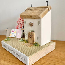 Load image into Gallery viewer, Home is Where the Heart is - Wooden Cottage - Tina&#39;s Lovely Creations
