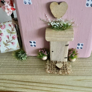 Washday Wooden Cottage - Pink Washday Cottage - Tina's Lovely Creations