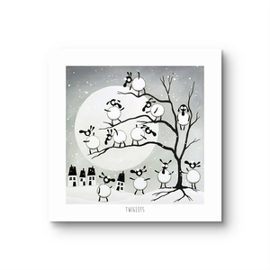 Print - Twiglets - Sheep Puns - Mervyn Tay Art