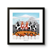 Load image into Gallery viewer, Print - Uddersfield - Cow Puns - Huddersfield - Mervyn Tay Art
