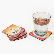 Load image into Gallery viewer, Coaster - We Will Rock Ewe! - Sheep Puns - Queen - Mervyn Tay Art
