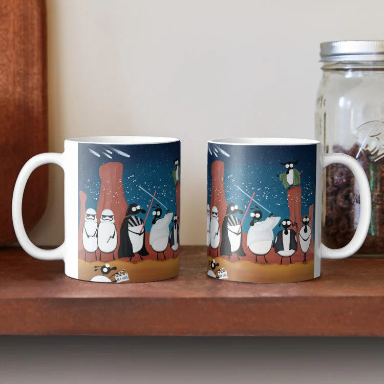 Ceramic Mug - Baa Wars - Sheep Puns - Mervyn Tay Art