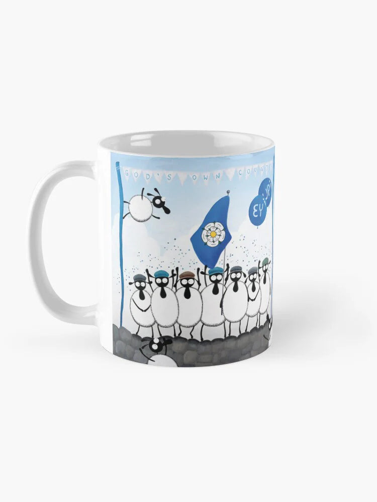 Ceramic Mug - Yorkshear Day - Sheep Puns - Mervyn Tay Art