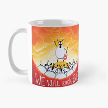 Load image into Gallery viewer, Ceramic Mug - We Will Rock Ewe - Sheep Puns - Mervyn Tay Art
