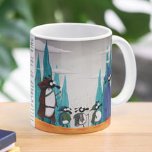 Load image into Gallery viewer, Ceramic Mug - Fellowsheep Of The Ring - Sheep Puns - Mervyn Tay Art
