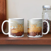 Load image into Gallery viewer, Ceramic Mug - The Golden Girls - Cow Puns - Mervyn Tay Art
