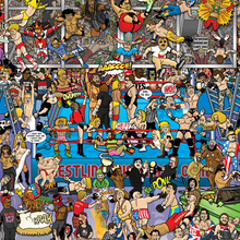 Load image into Gallery viewer, Wrestling Mishmash – The History of Modern Wrestling in One Image - Nostalgia Print - The Mishmash Man
