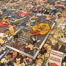 Load image into Gallery viewer, Wrestling Mishmash – The History of Modern Wrestling in One Image - Nostalgia Print - The Mishmash Man
