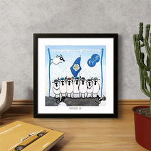 Load image into Gallery viewer, Print - Yorkshear Day - Sheep Puns - Yorkshire Gift - Mervyn Tay Art
