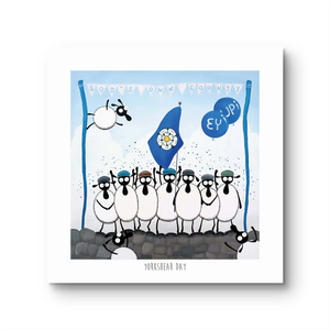 Print - Yorkshear Day - Sheep Puns - Yorkshire Gift - Mervyn Tay Art