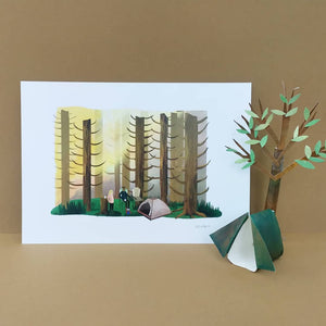 Camping print - Illustrator Kate - A4 print - Adventurers