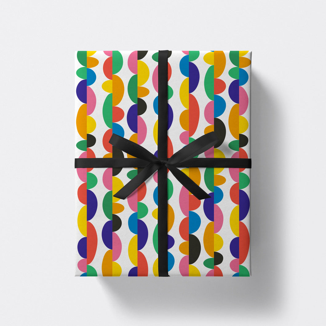 Gene Genie Abstract Pattern Gift Wrap - Studio Boketto