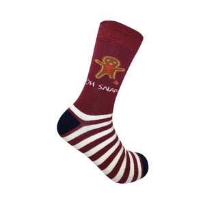 Oh Snap Gingerbread Man Socks - Unisex socks - Urban Eccentric - Christmas Socks