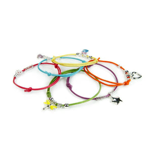 Brights Friendship Charm Bracelets kit - Children's Jewellery Making Kit - Pipkits