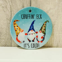Load image into Gallery viewer, Yorkshire Gnome Christmas Decorations - Ceramic Tree Decoration - The Crafty Little Fox - Christmas Gift Idea - Yorkshire Sayings
