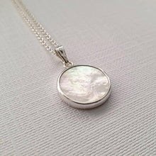 Load image into Gallery viewer, Sterling Silver Mother of Pearl necklace - Maxwell Harrison Jewellery - gift idea
