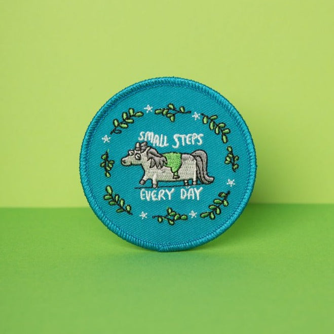 Sew on patch - Small Steps - Katie Abey - pony