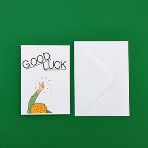 Good Luck - greetings card - Illustrator Kate
