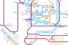 Load image into Gallery viewer, Order Around Pub Map Poster - Darlington Edition - London Underground style Poster - Pub Map York
