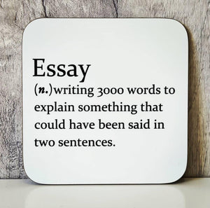 Sarcastic dictionary definition coaster - Essay - The Crafty Little Fox