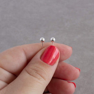 Silver Ball Stud Earring - Maxwell Harrison Jewellery