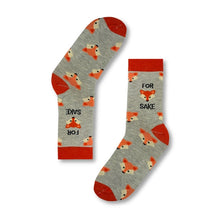 Load image into Gallery viewer, For Fox Sake Socks - Unisex socks - Urban Eccentric - Foxy Socks
