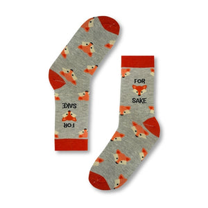 For Fox Sake Socks - Unisex socks - Urban Eccentric - Foxy Socks