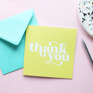 Thank You - Greetings Card - Purple Tree Designs