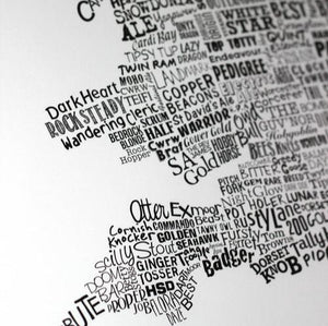 Map of the British Ales - A3 Print - Rich Storey Designs