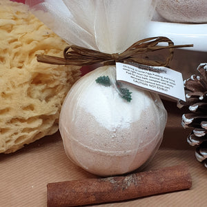 Christmas Pudding Bath Bomb - Little Shop of Lathers - handmade bath treat - Christmas gift ideas