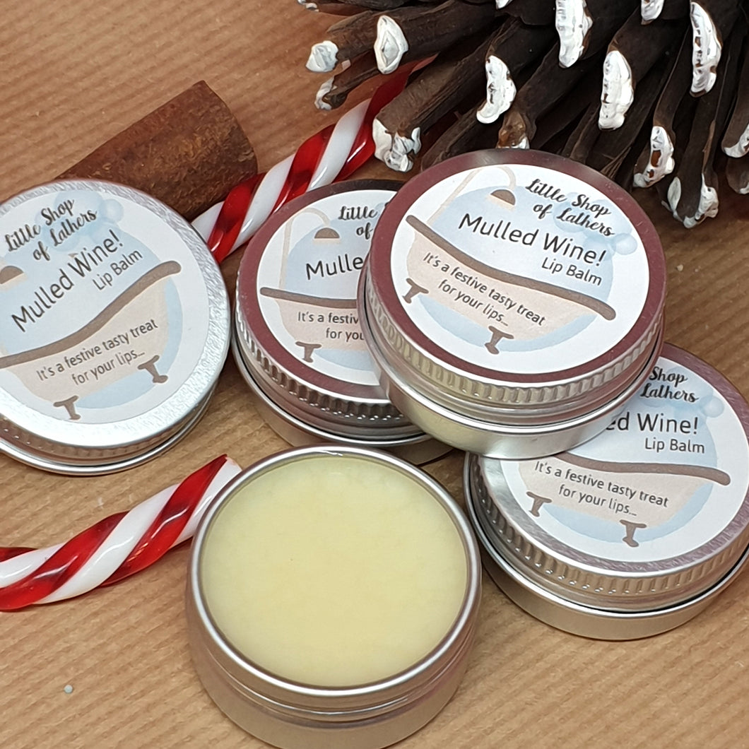 Mulled Wine Lip Balm - Little Shop of Lathers - handmade lip treat - Christmas gift ideas