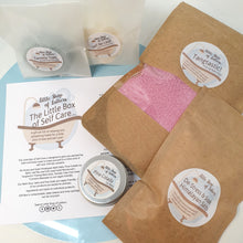Load image into Gallery viewer, Little Box of Self Care - pampering bath and body gift set - Little Shop of Lathers
