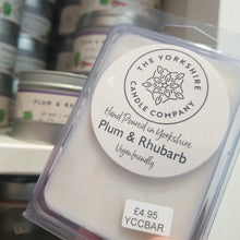 Load image into Gallery viewer, Candle - Plum and Rhubarb - hand poured soy wax candles - The Yorkshire Candle Company Ltd
