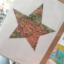 Load image into Gallery viewer, Vintage Map silhouette cards - Yorkshire, Leeds - Studio Seven
