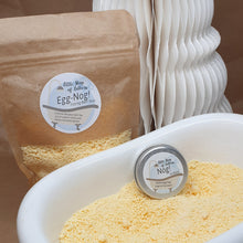 Load image into Gallery viewer, Egg Nog Festive Bath Fizz - Little Shop of Lathers - handmade bath treat - Christmas gift ideas
