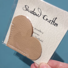 Load image into Gallery viewer, Leather Heart Bookmark - Shadow Crafts - Recycled Leather
