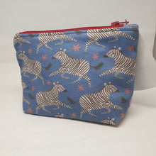 Load image into Gallery viewer, Zebra print Make up Bag - Jenna Lee Alldread
