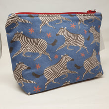 Load image into Gallery viewer, Zebra print Make up Bag - Jenna Lee Alldread
