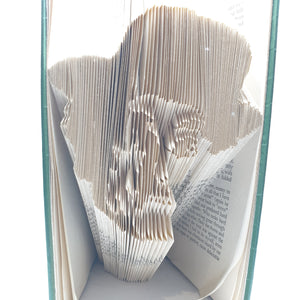 Folded Book Art - Charlie Chaplin Profile - Paperweight Products