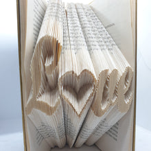 Load image into Gallery viewer, Folded Book Art - Love - Paperweight Products
