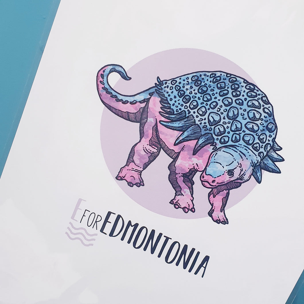 E is for Edmontonia - A4 Print - MountainManDraws